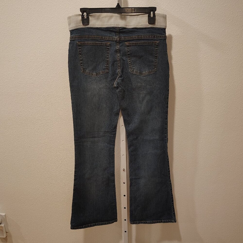 SO Jeans Junior's Size 9 Stretch Flare Bootcut Button Fly 5 Pocket Ribbed Waist